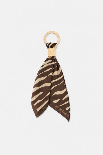 Foulard Porte-clés | Brown Zebra