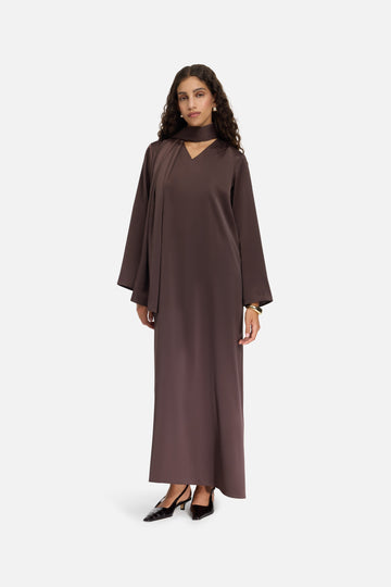 Shawl Robe | Marron foncé