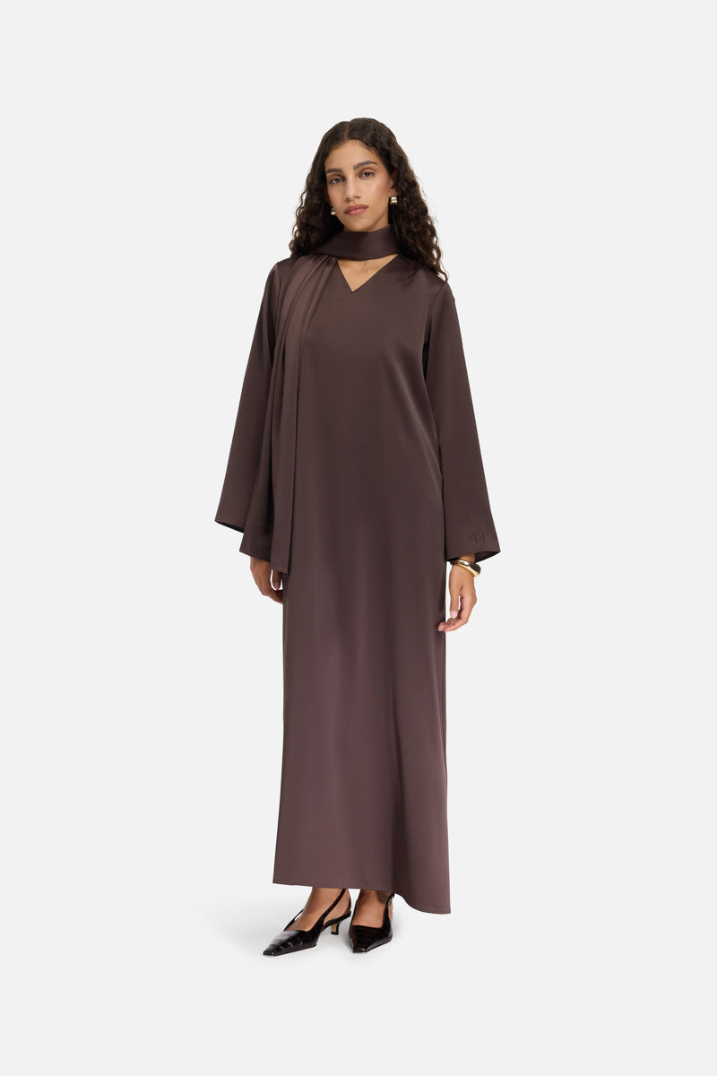Shawl Robe | Marron foncé