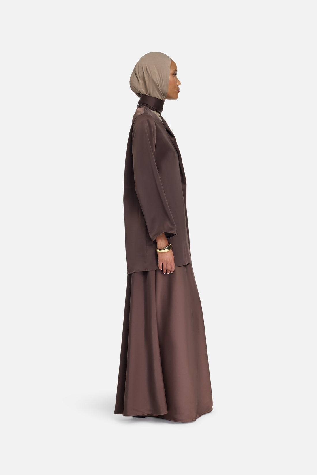 Shawl Chemise | Marron foncé