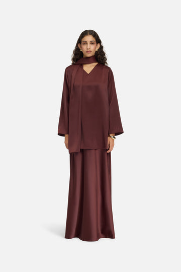 Shawl Chemise | Dark Cherry