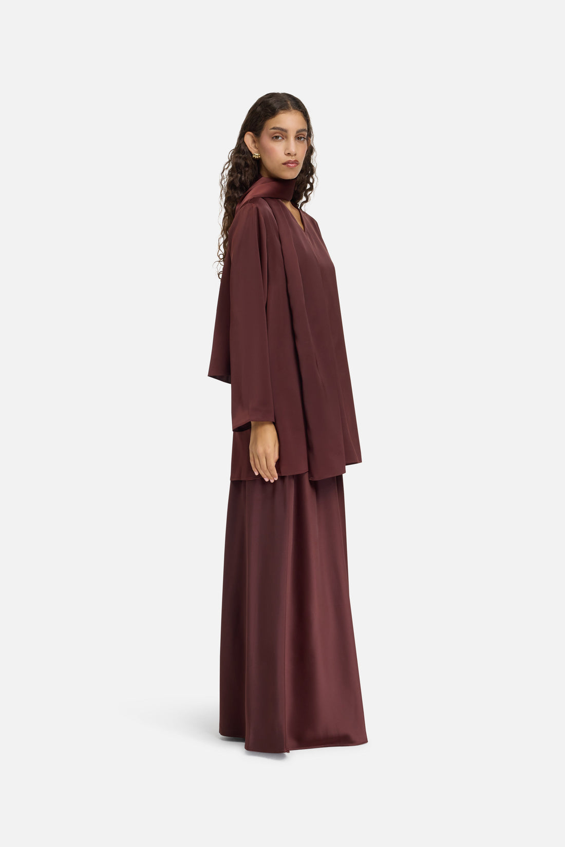 Shawl Chemise | Dark Cherry
