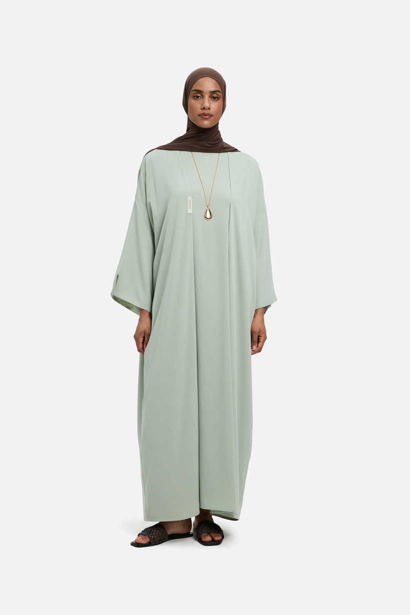 Sleeveless Woven Robe Regular | Gris aqua