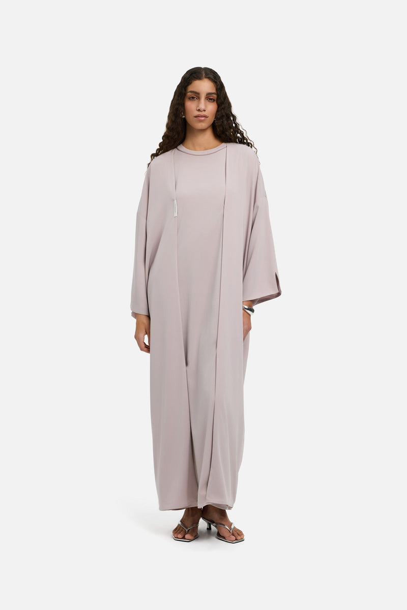 Sleeveless Woven Robe Court | Lilas