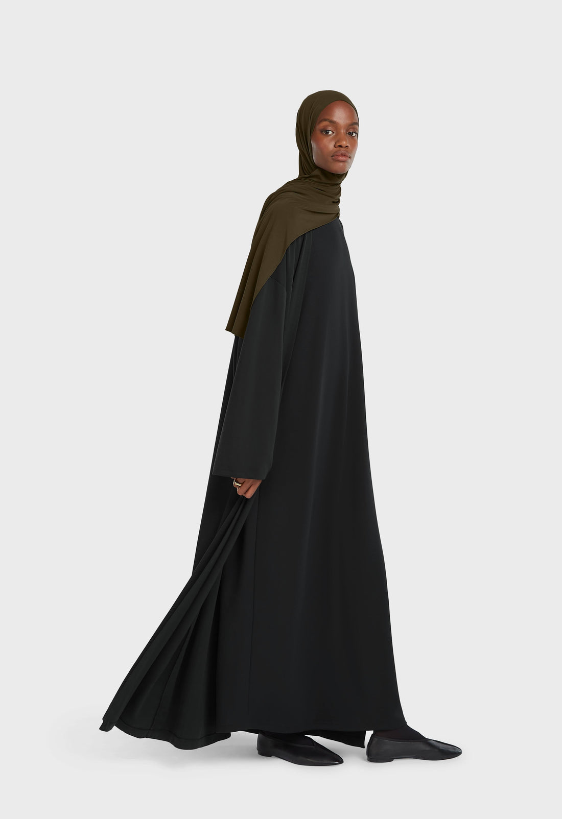 Soft Rayon Abaya | Noir