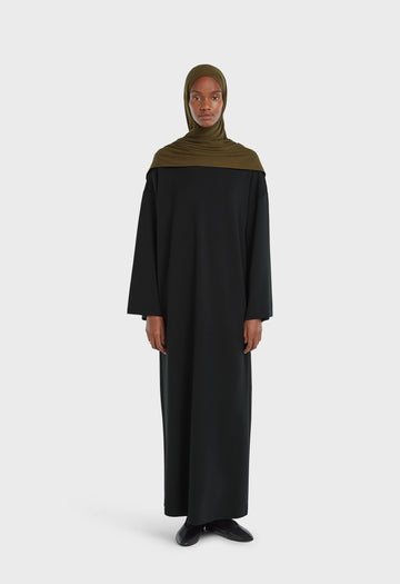 Soft Rayon Robe | Noir
