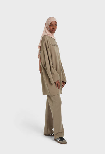 Soft Rayon Pantalon | Desert Brown