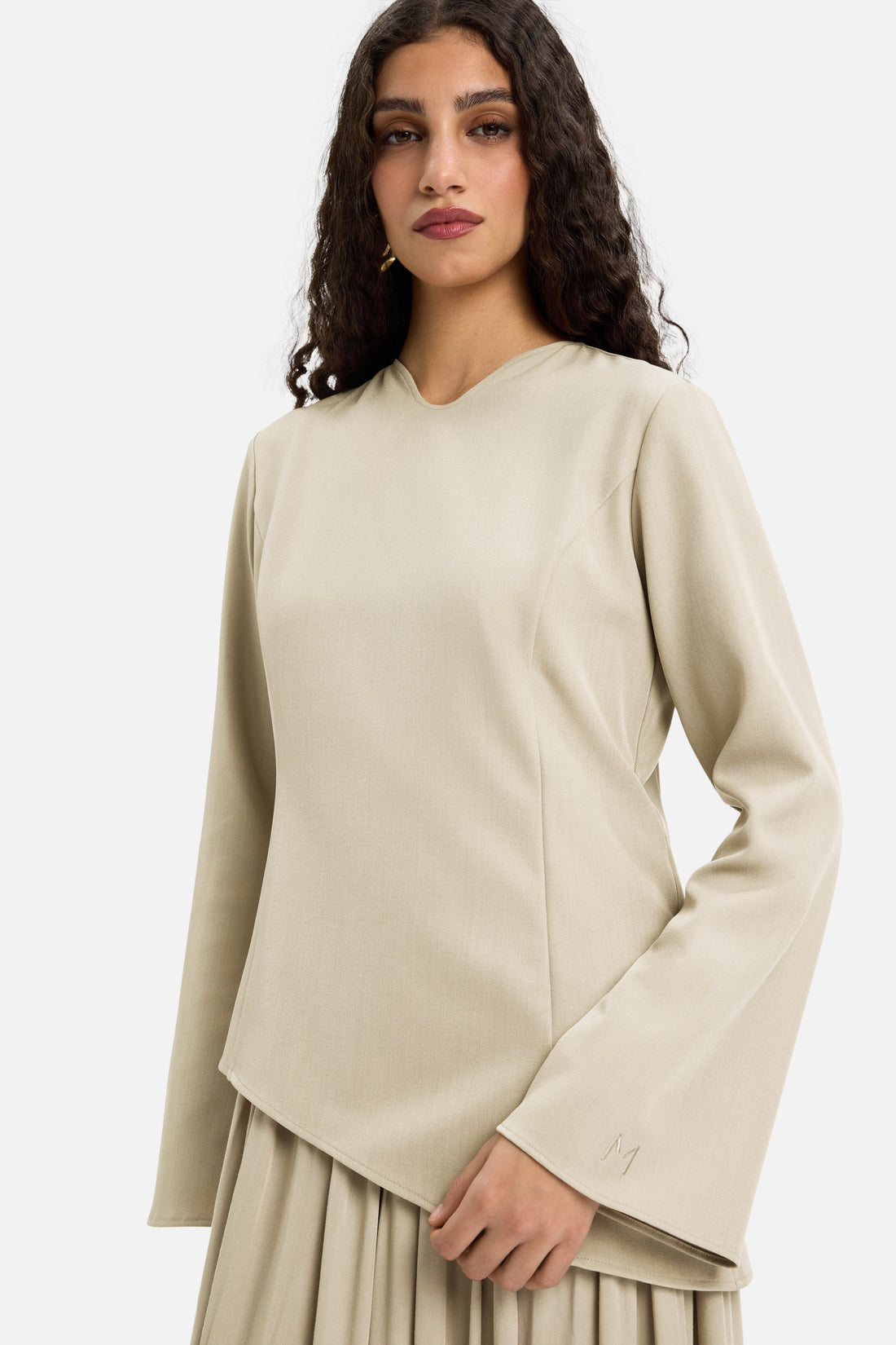 Soft Curved Tailored Robe | Sable