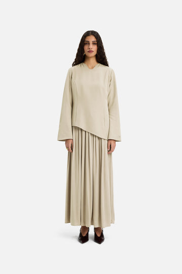 Soft Curved Tailored Robe | Sable