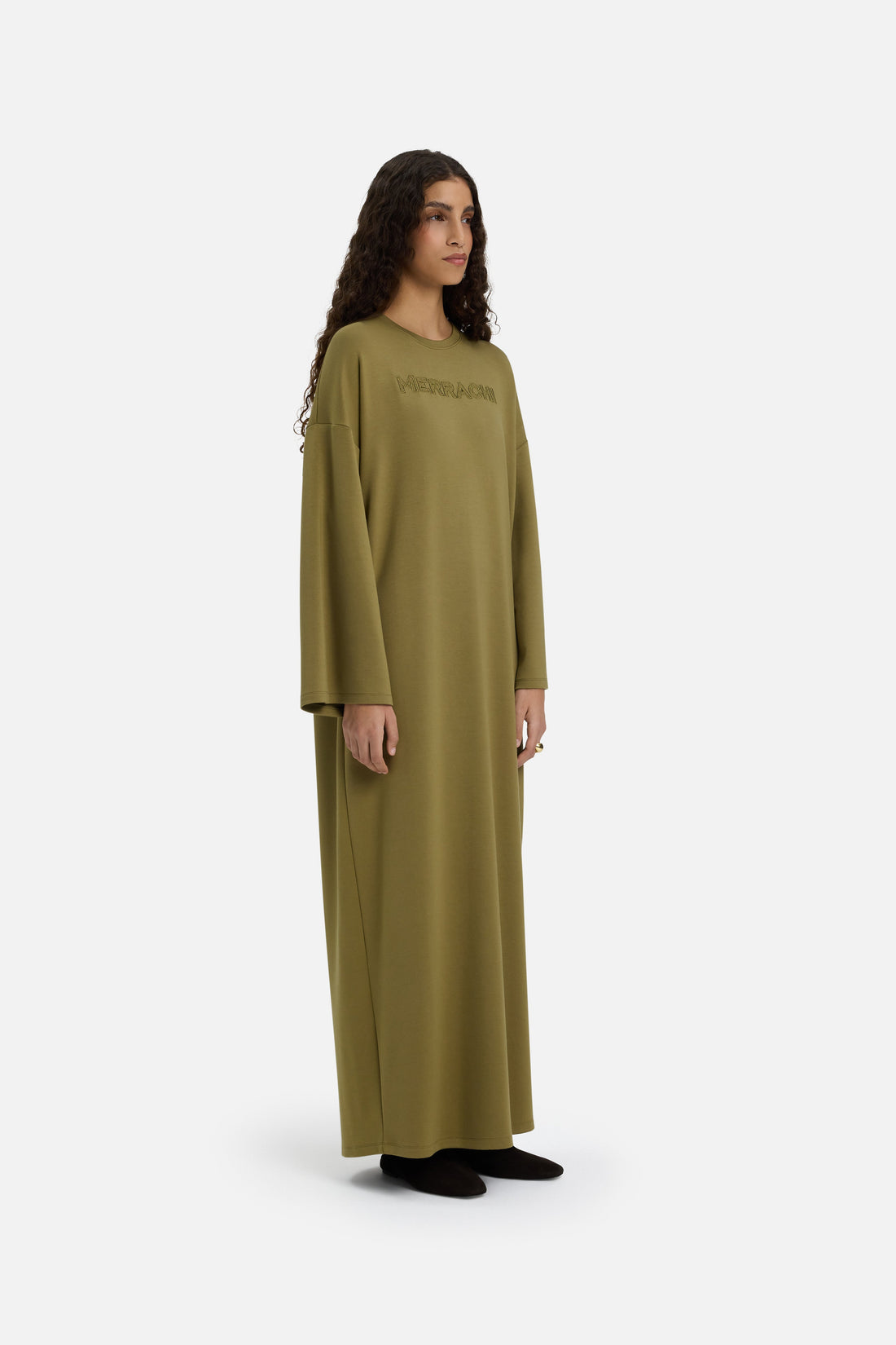 Soft Rayon Robe | Olive