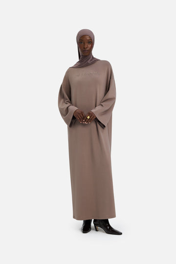 Soft Rayon Robe | Taupe Rose