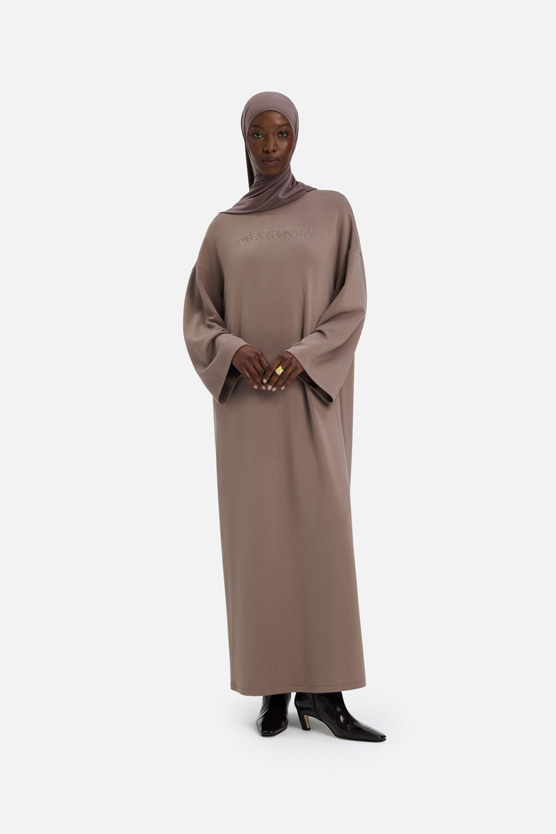 Soft Rayon Robe | Taupe Rose