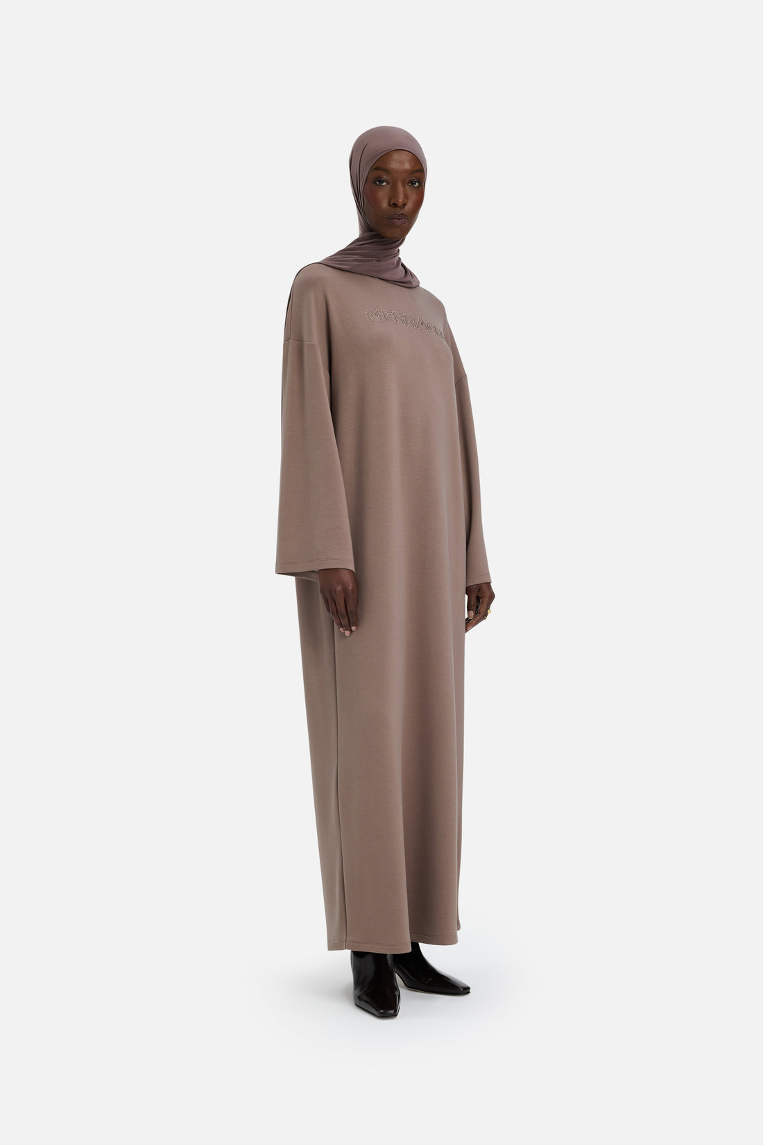 Soft Rayon Robe | Taupe Rose