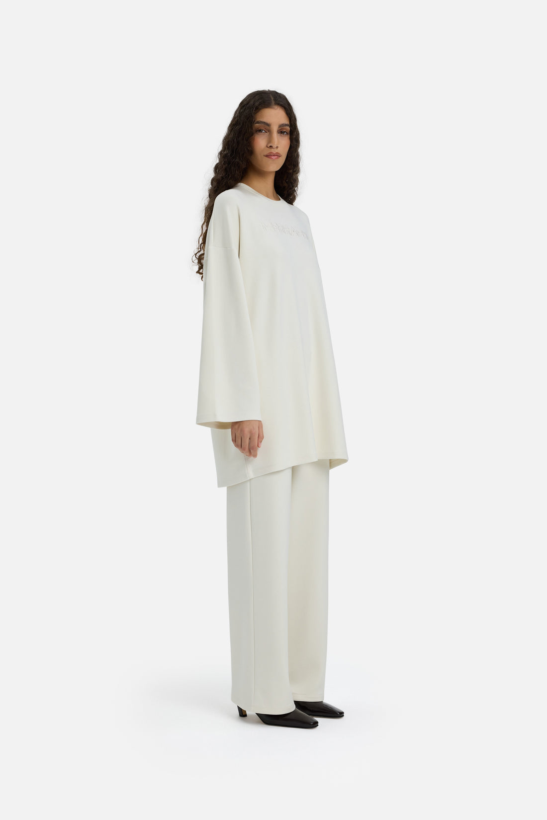 Soft Rayon Pantalon | Blanc cassé