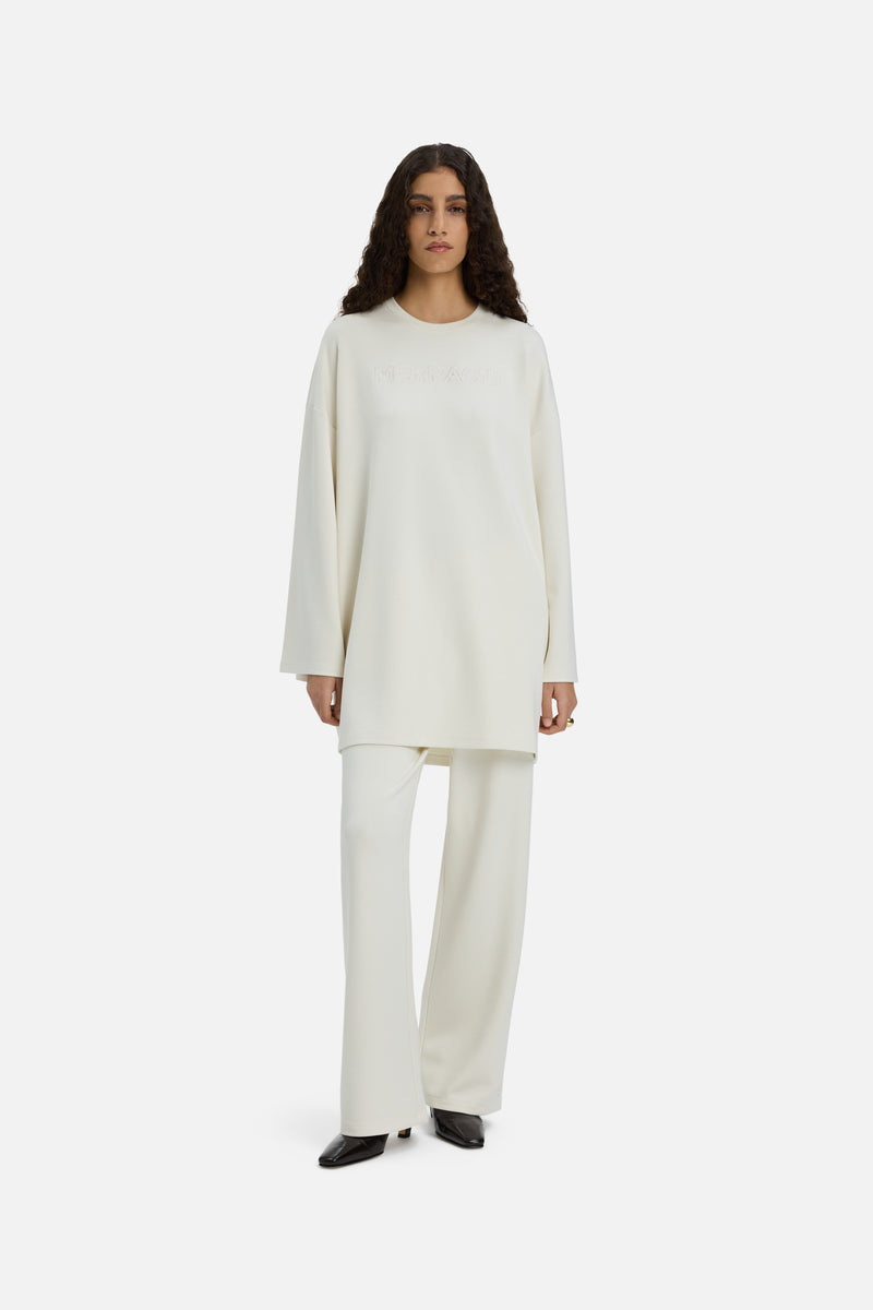 Soft Rayon Pantalon | Blanc cassé