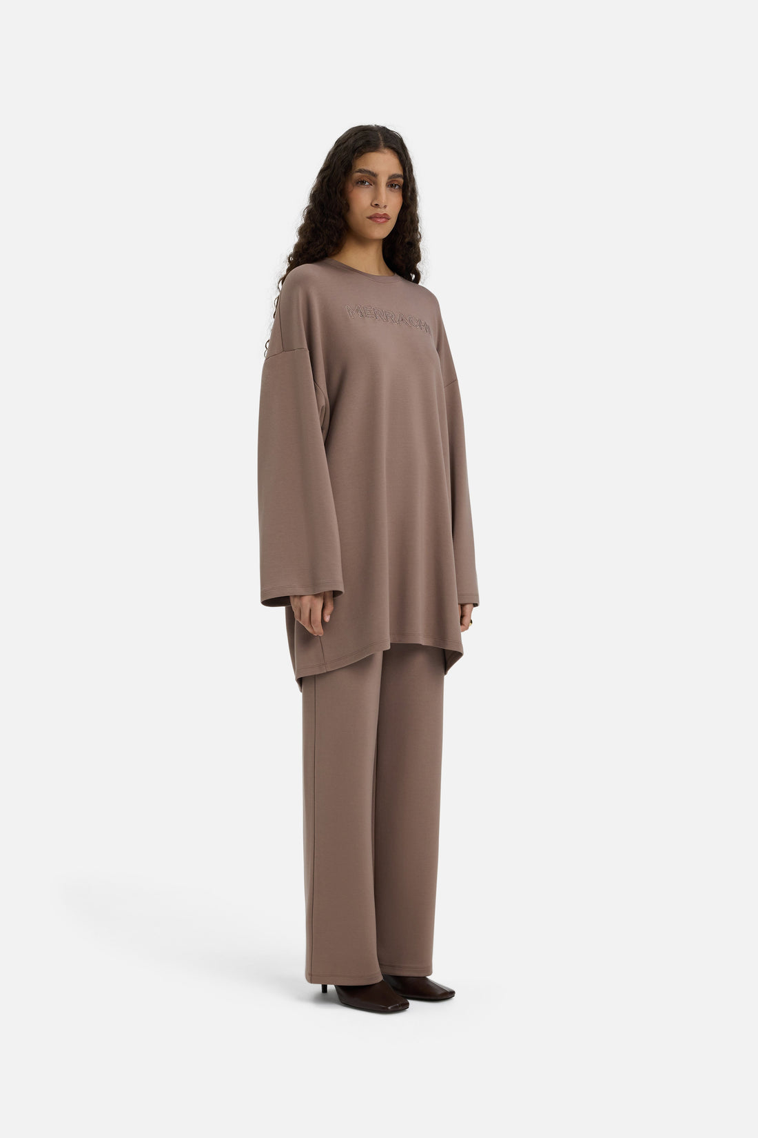 Soft Rayon Pantalon | Taupe Rose