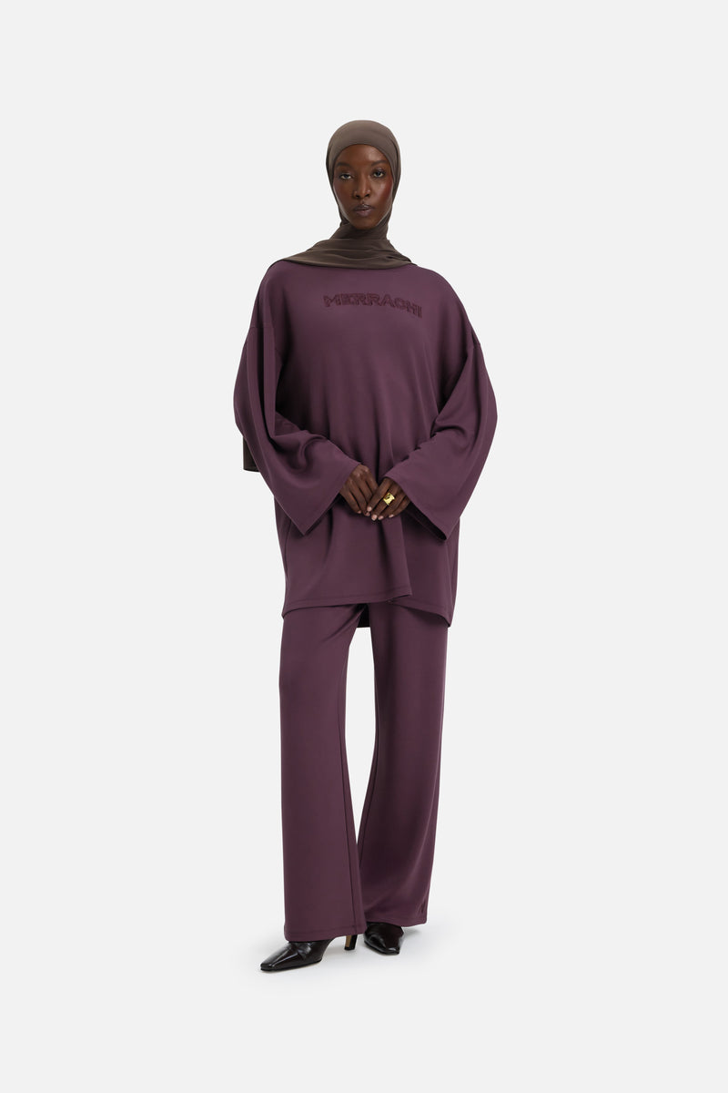 Soft Rayon Pantalon | Violet vintage
