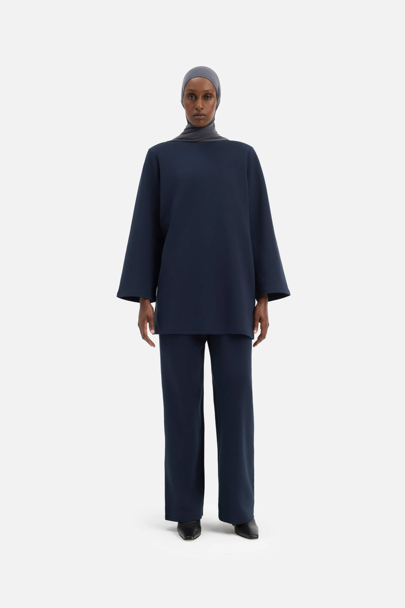 Straight Jersey Tailored Pantalon | Galaxie