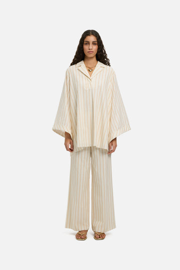 Striped Volume Chemise | Biscotti Stripe