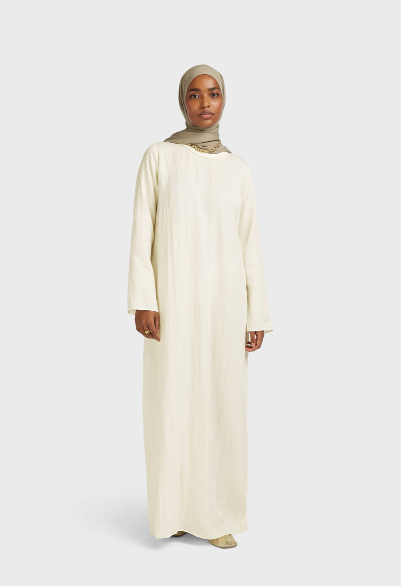 Structured Tailored Robe | Blanc cassé