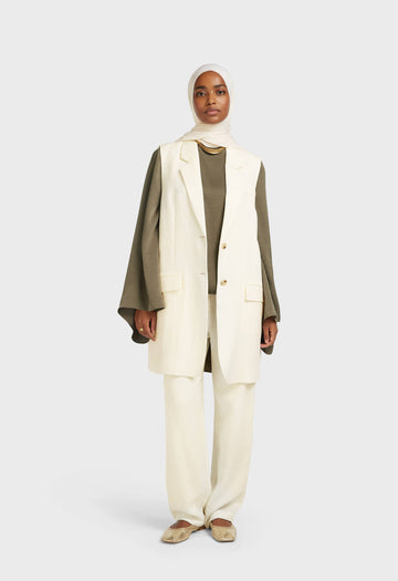 Structured Vest | Blanc cassé
