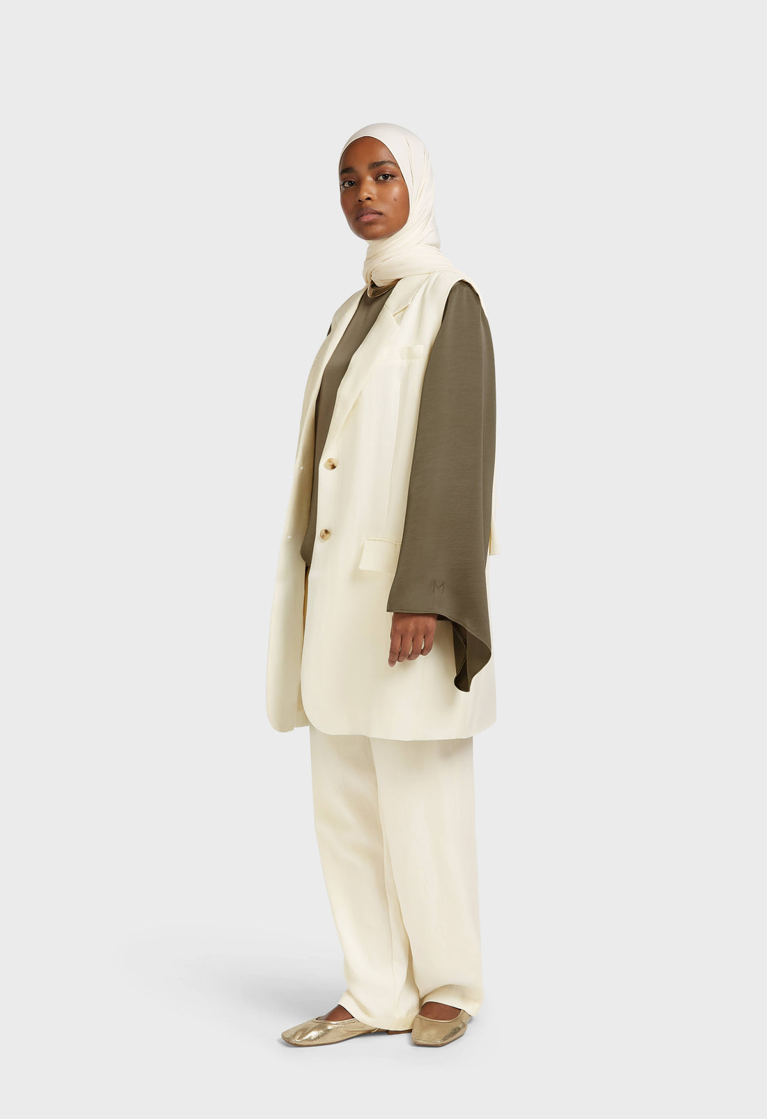 Structured Vest | Blanc cassé