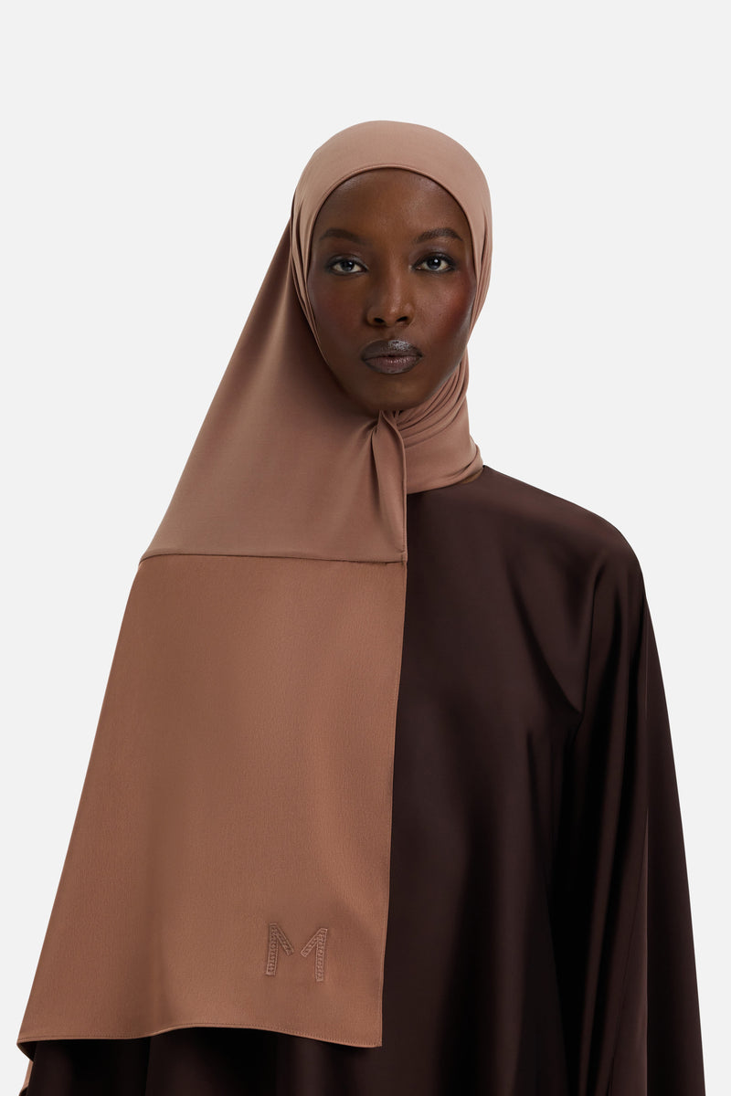 Structured Satin Edge Foulard | Bordeaux doux