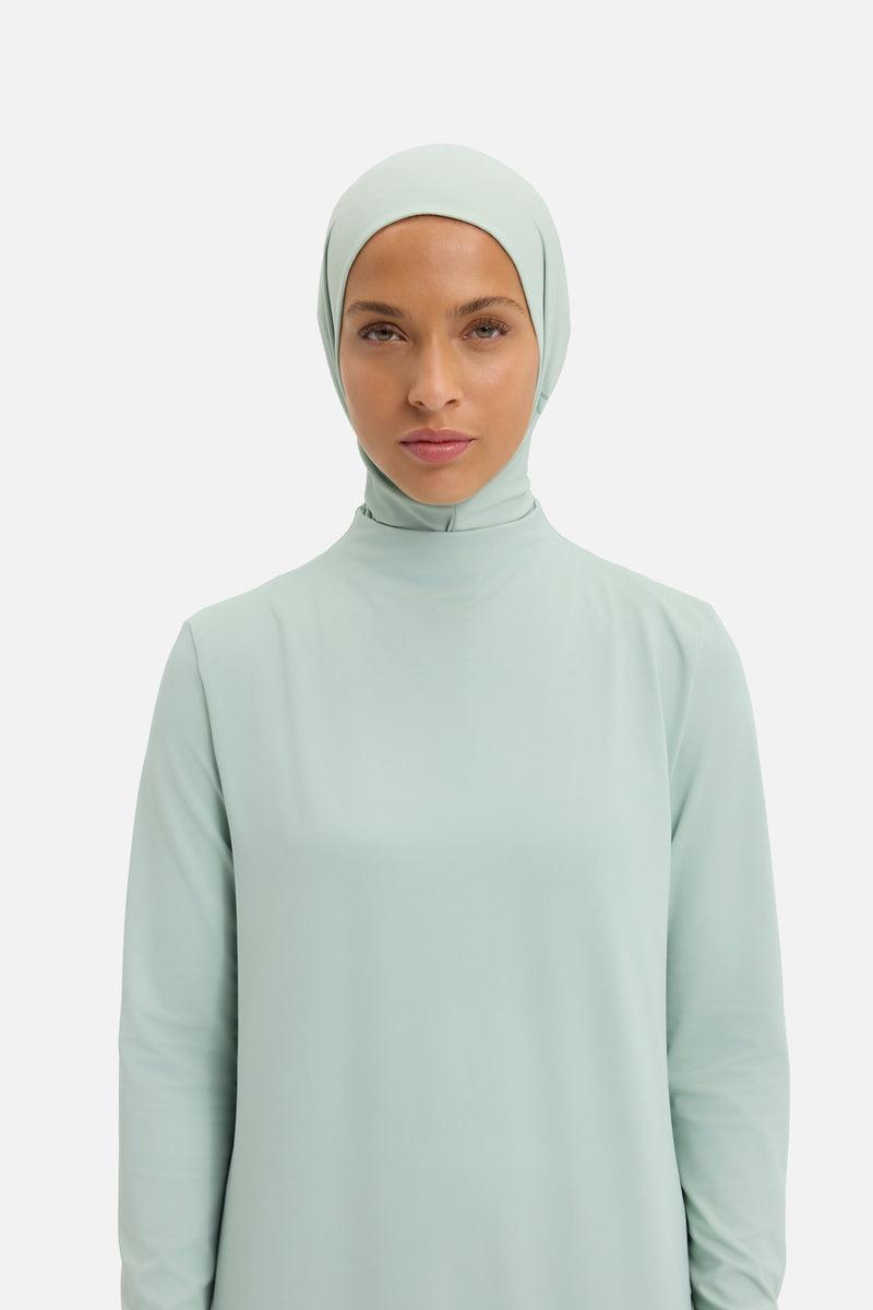Swim Hijab | Gris aqua