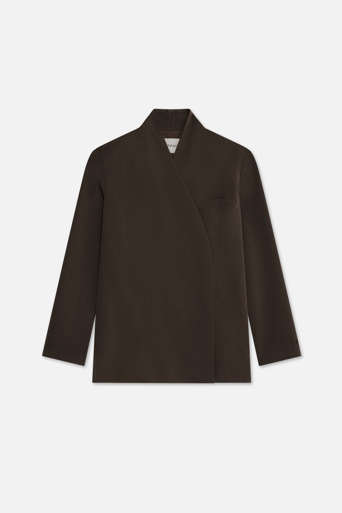 Tailored Oversize Blazer | Marron foncé