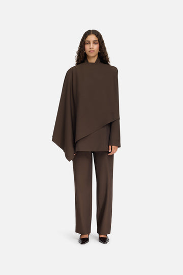 Tailored Pantalon | Marron foncé