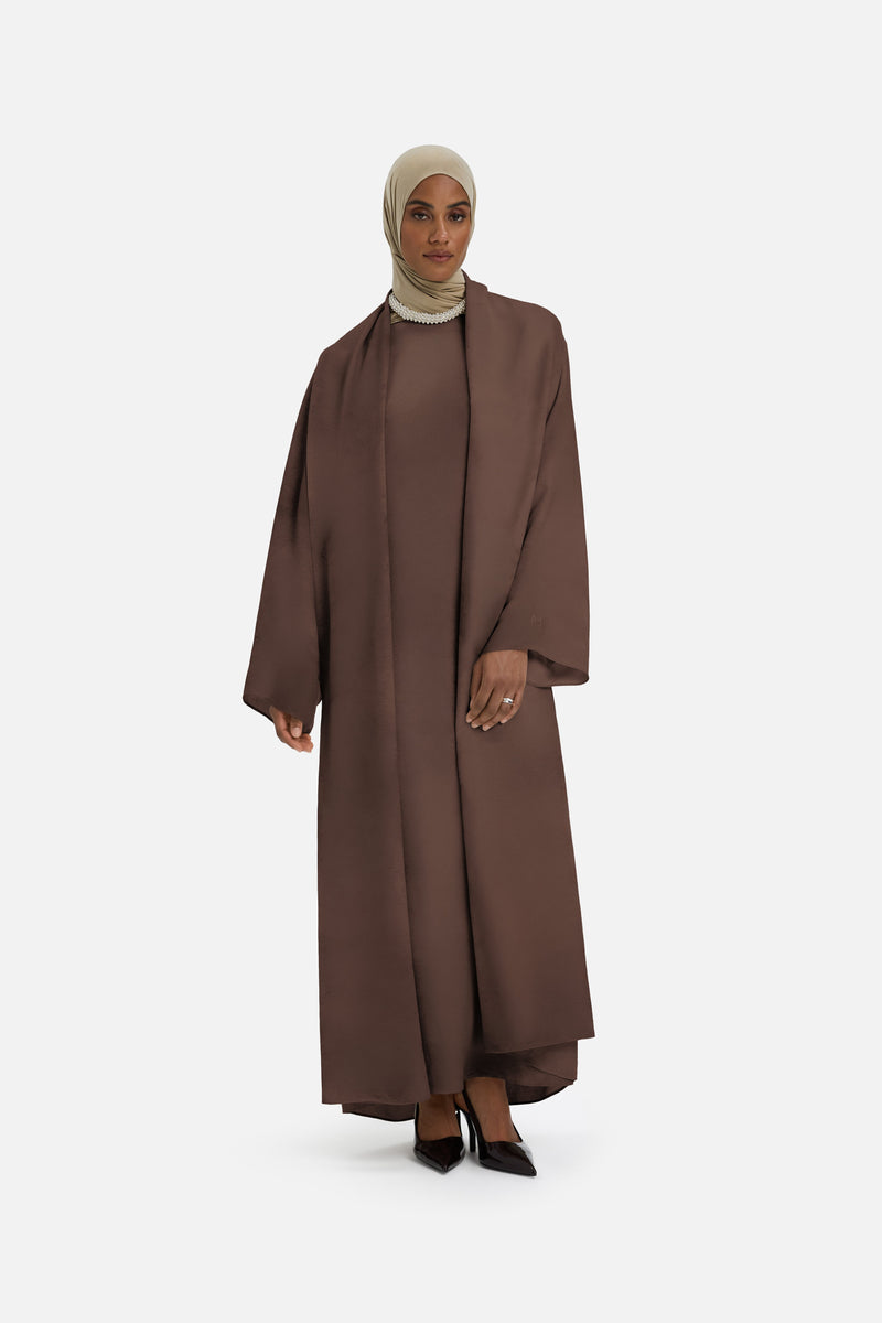 Marble Abaya | Brun cendré