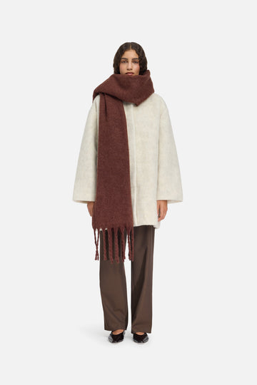 The Brushed Foulard | Dark Cherry