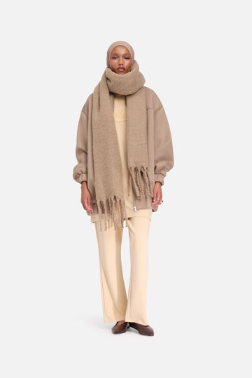 The Brushed Foulard | Kaki