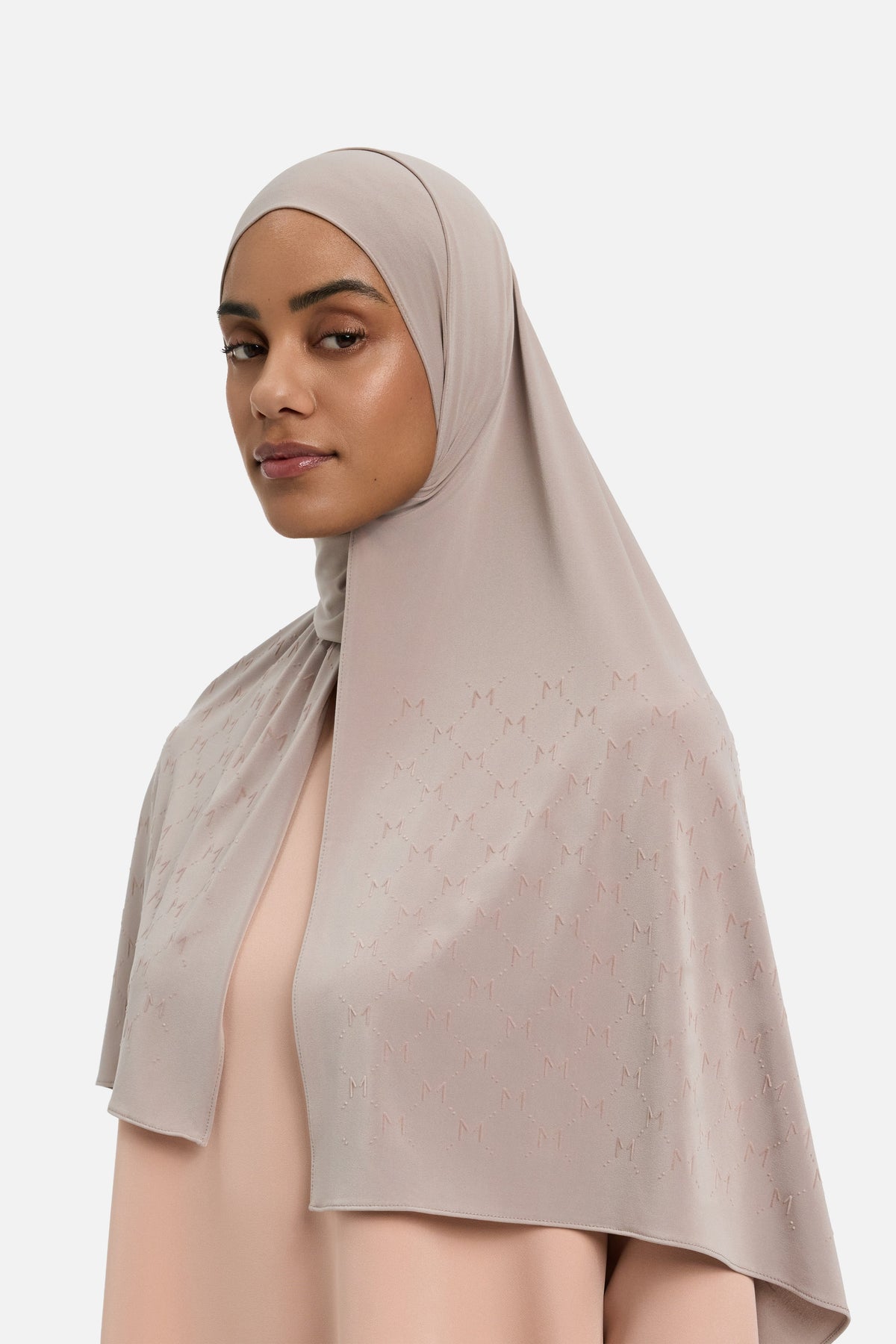 The Monogram Flock Foulard Premium | Mauve