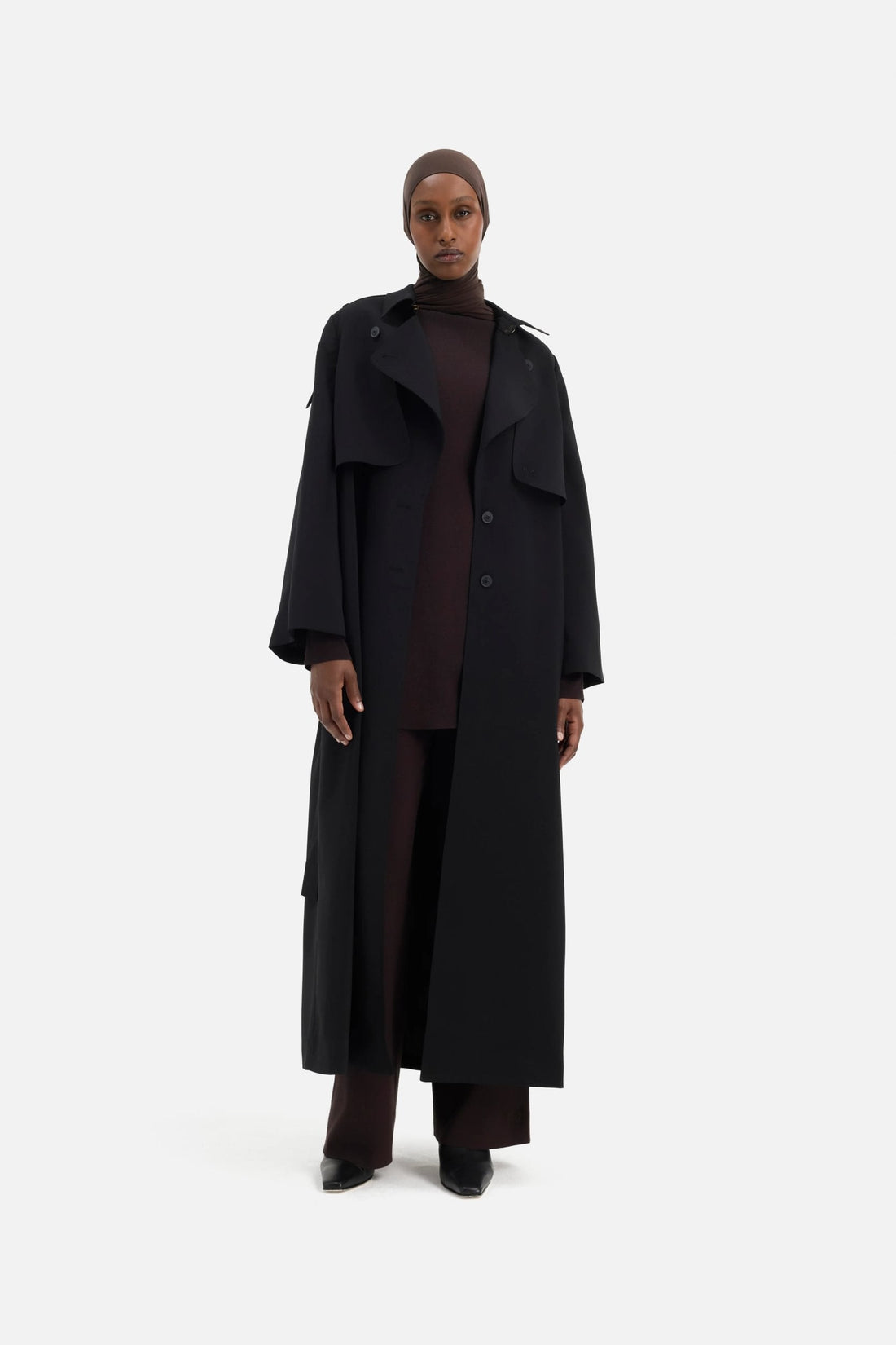 Trench Abaya | Noir