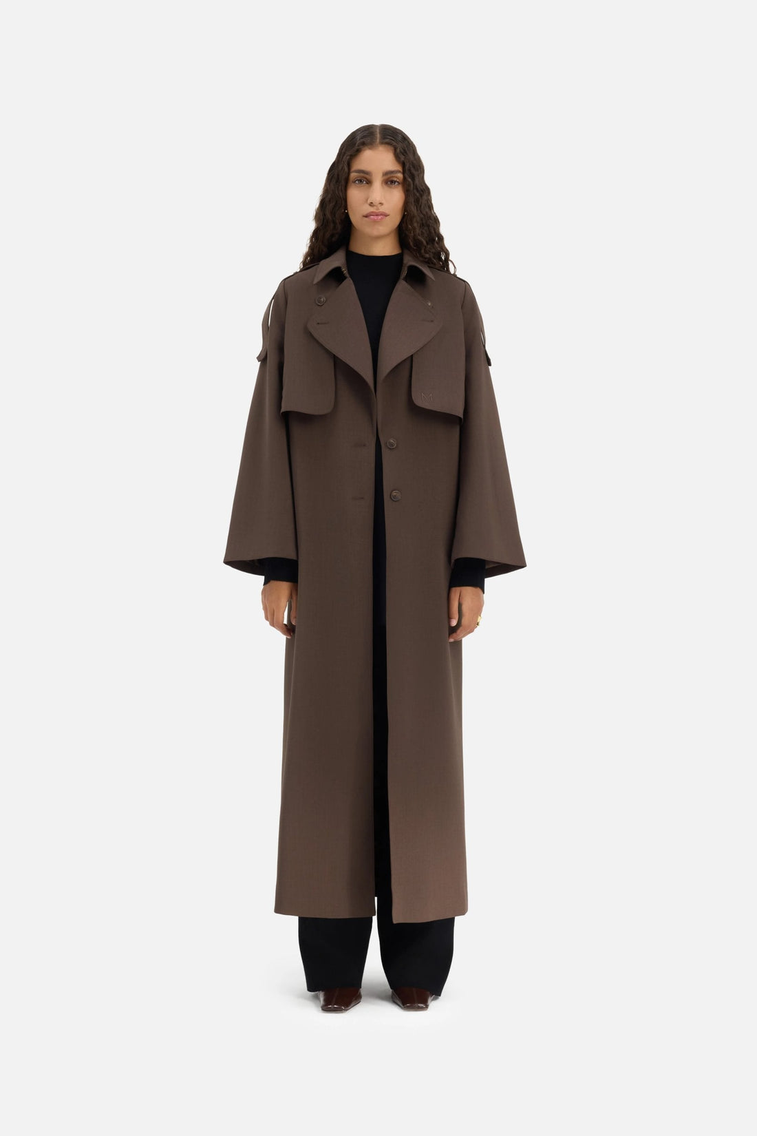 Trench Abaya | Marron foncé