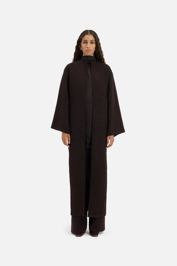 Tweed Abaya | Truffe foncée