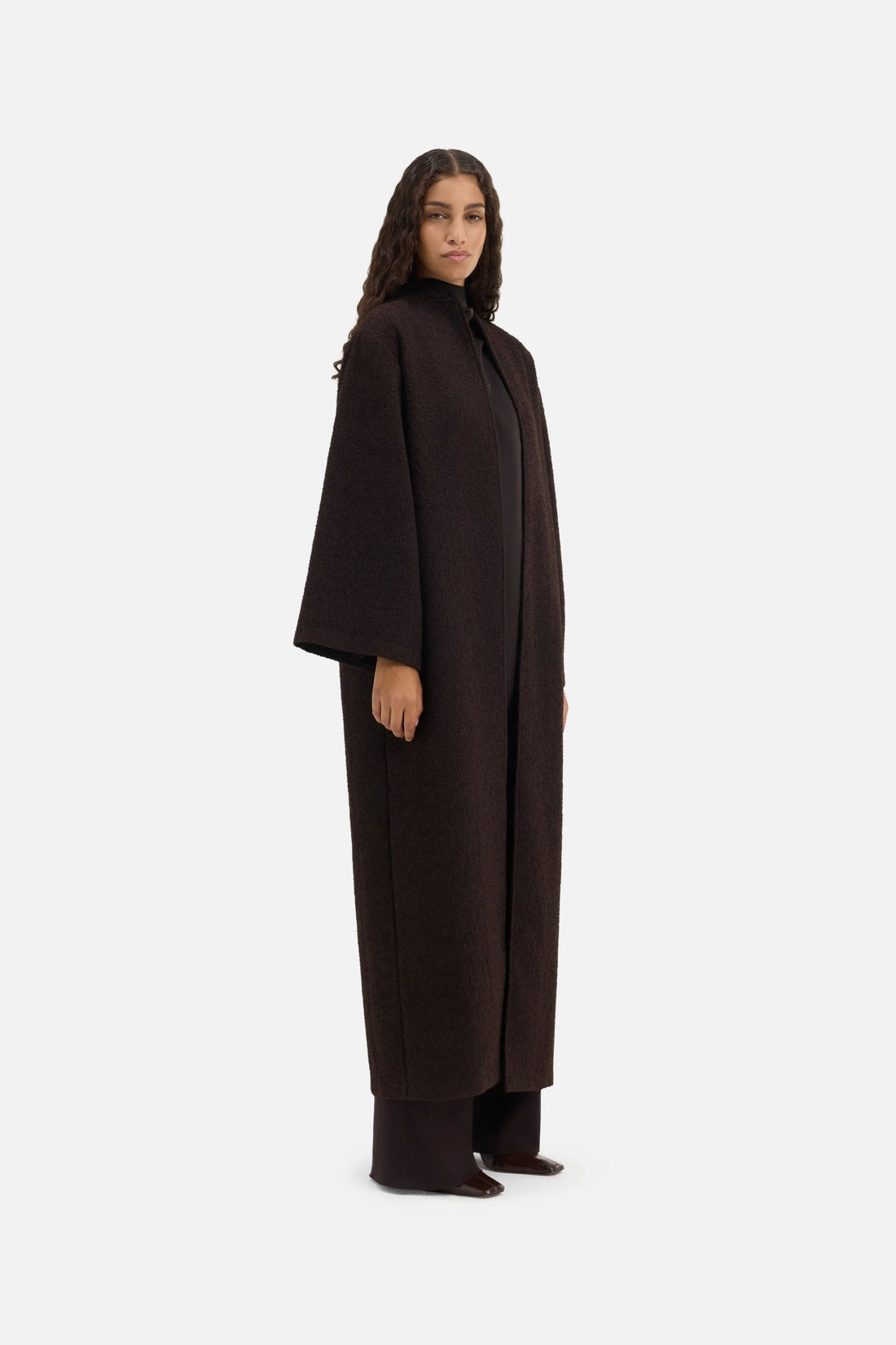 Tweed Abaya | Truffe foncée