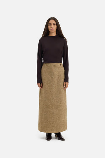 Tweed Jupe | White Pepper
