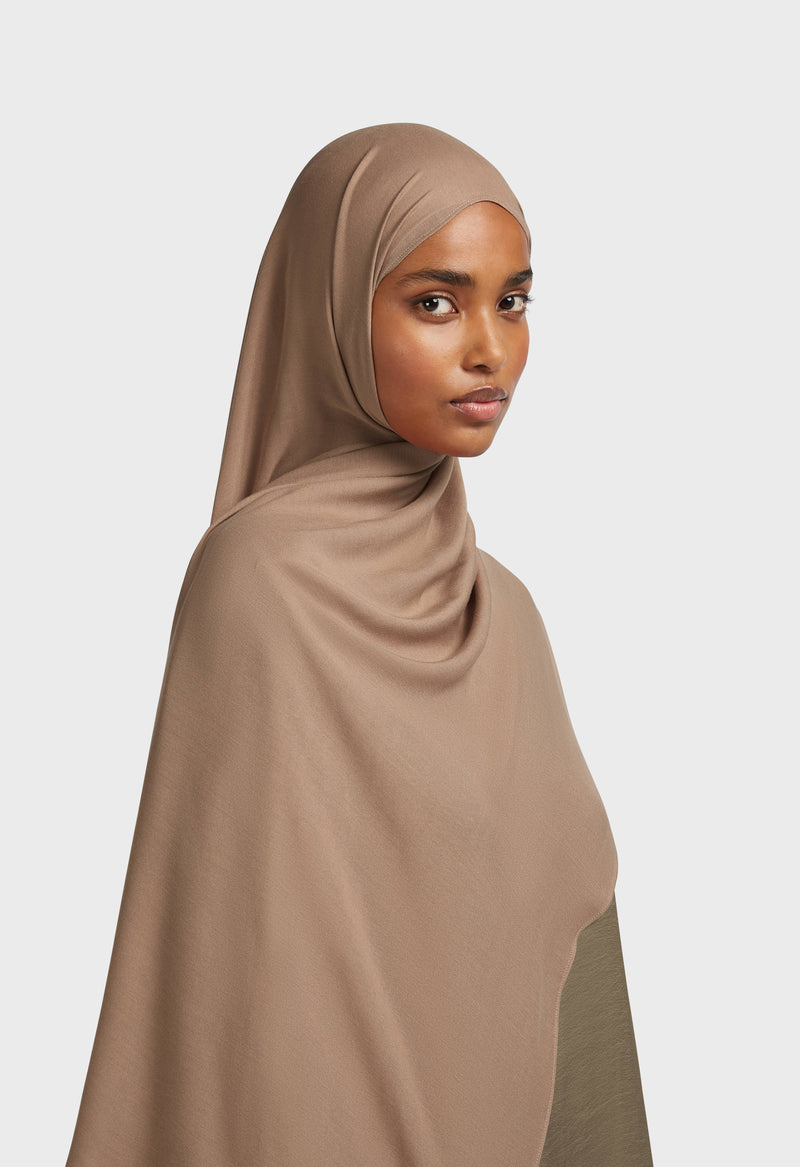 Foulard tissé léger | Perle foncé