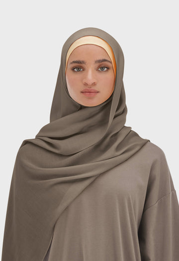 Foulard tissé léger | Taupe