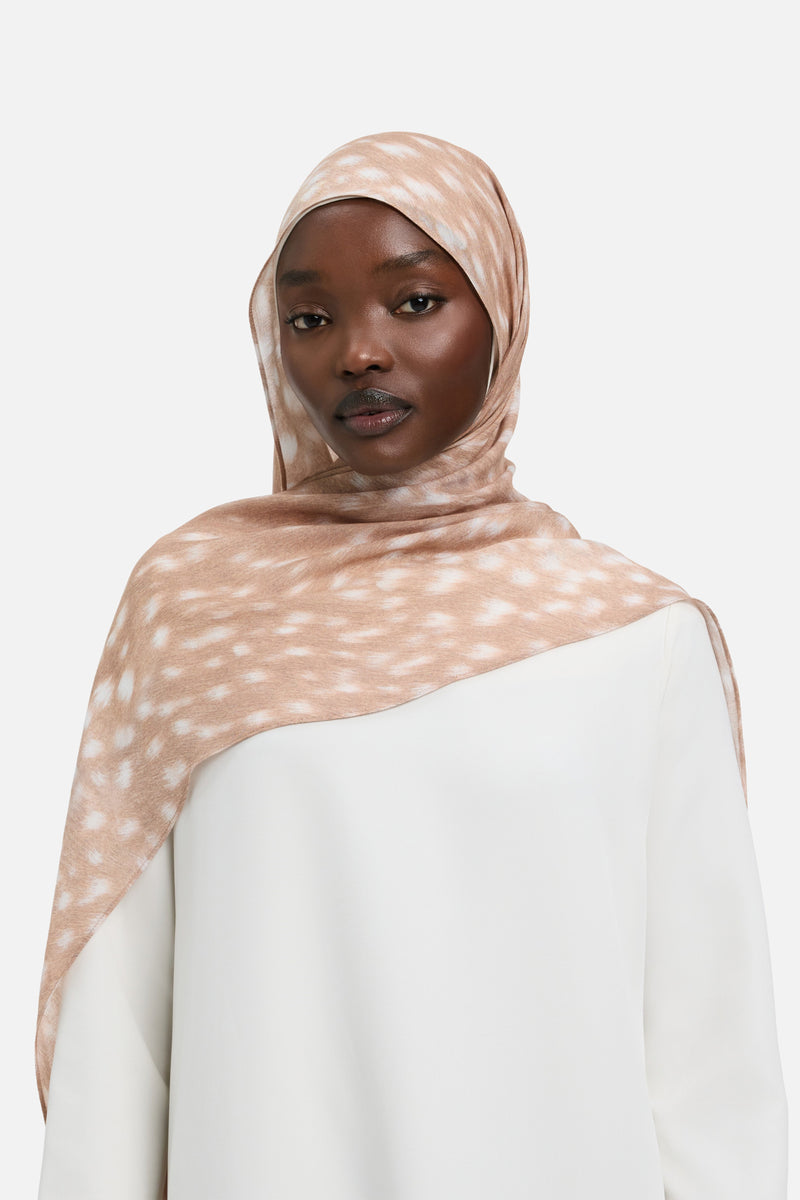 Foulard tissé léger | Imprimé bambi