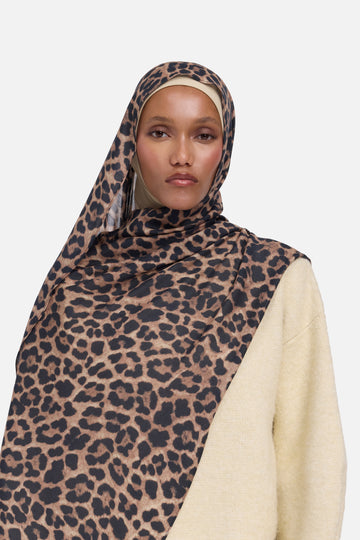 Foulard tissé léger | Leopard
