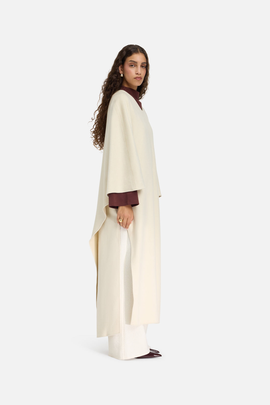 Wool Blend Robe | Cloud White