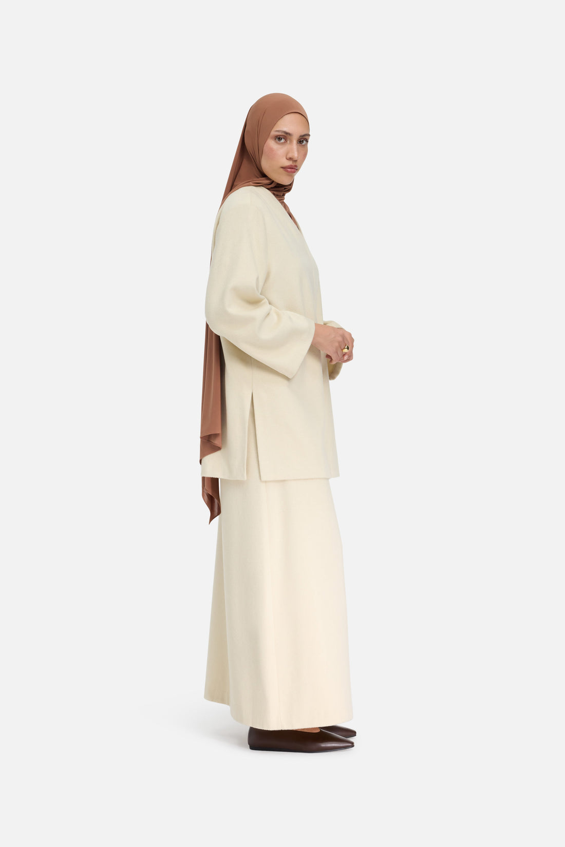 Wool Blend Pull | Cloud White