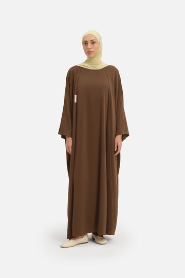 Woven Abaya Regular | Terre foncée