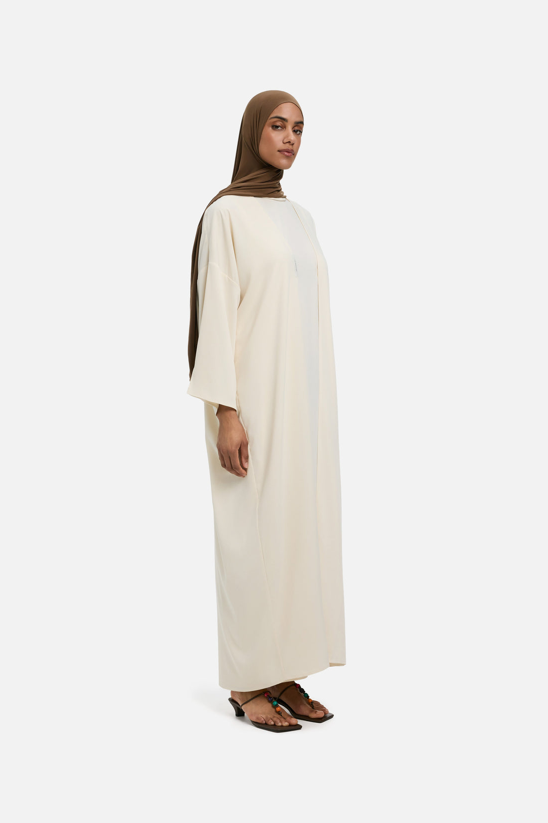 Woven Abaya Court | Blanc cassé