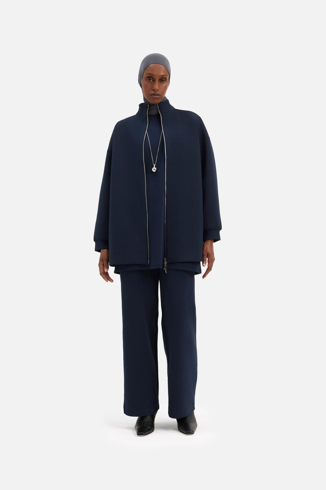 Zipped Jersey Veste | Galaxie