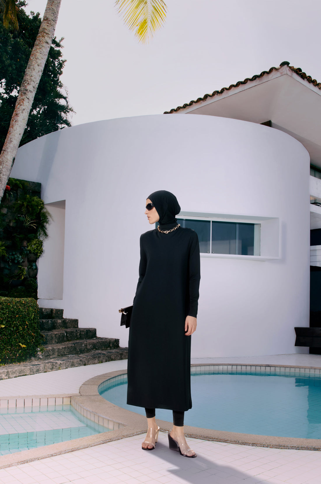 Essential Swim Robe | Noir
