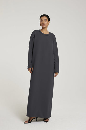 Robe essentielle regular | Gris foncé